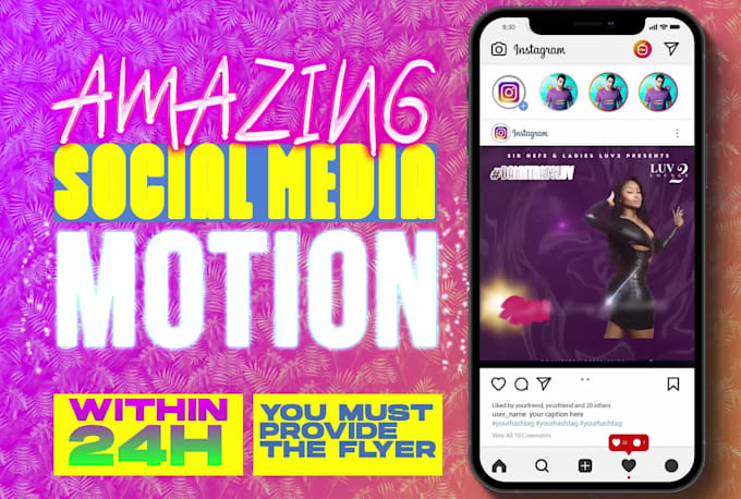do amazing motion flyer with your flyer done