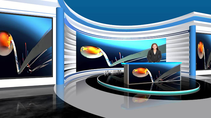 make custom HQ vmix virtual news studio