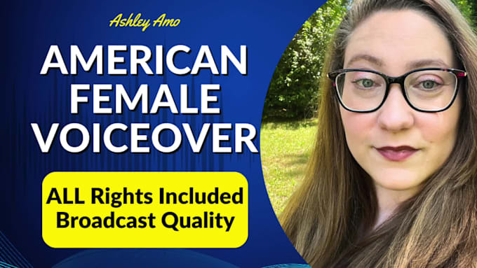 record a professional american female voiceover in english