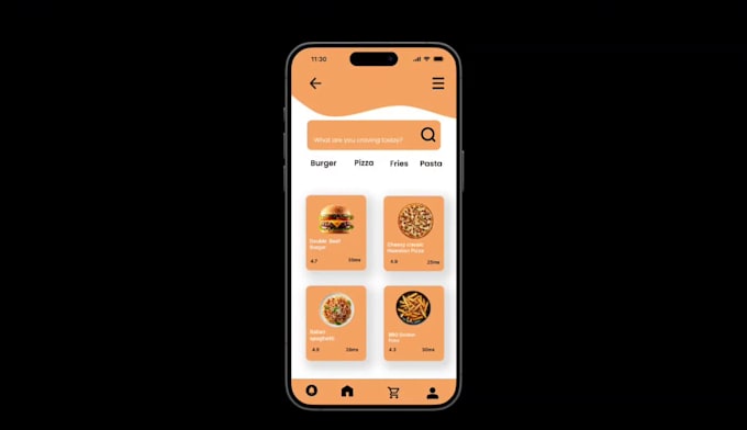 design a modern and creative mobile app UI in figma