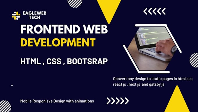 Be your front end web developer by Eaglewebtech7 | Fiverr