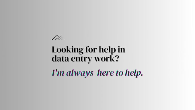 do data entry, copy paste, organizing files jobs for you