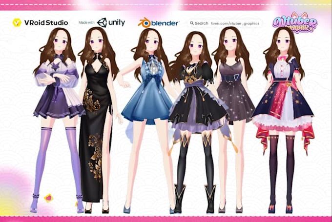 design custom clothing and accessories for your 3d vroid