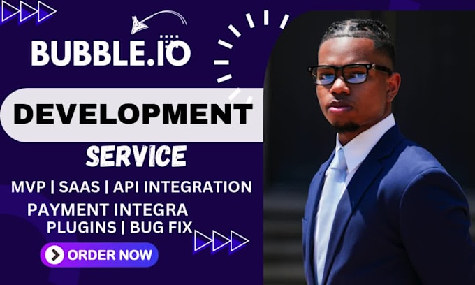 do bubble io developer for mvp saas web app API bug fix