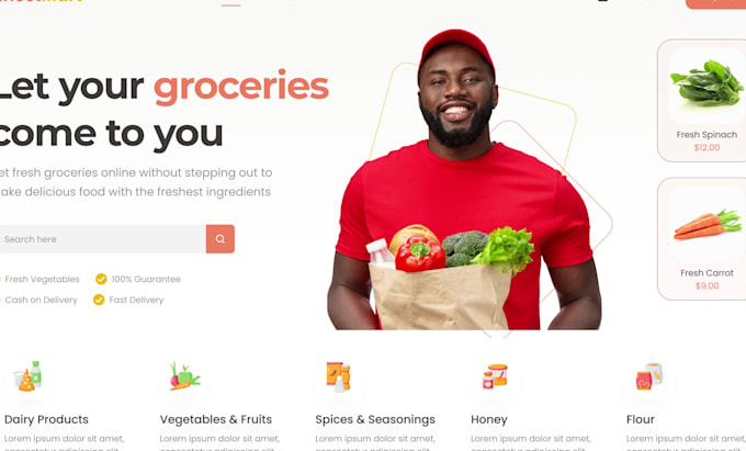 design landing page and website UI design for you