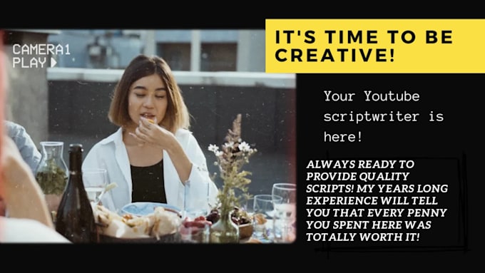 write youtube scripts for you
