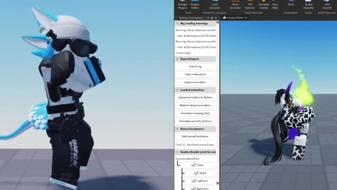 Import character to Roblox Studio