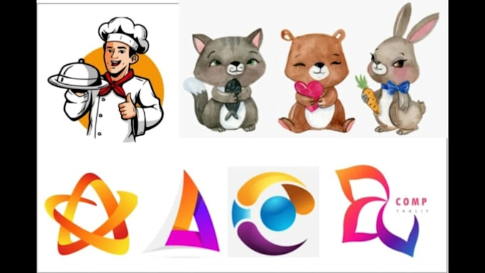 do redesign, recreate logo in adobe photoshop,  illustrator