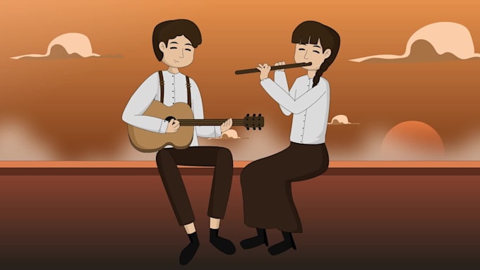 make a 2d cartoon animation video