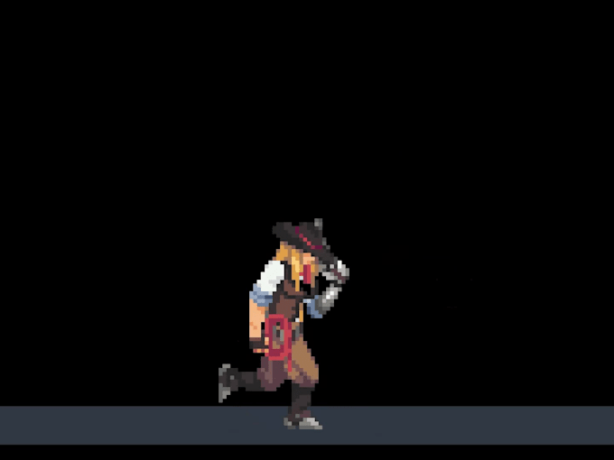 make a pixel art animation or sprites for games