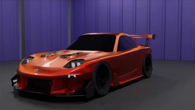 make high quality 3d models of cars