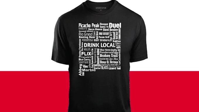 illustration typography wordmark custom bulk t shirt design
