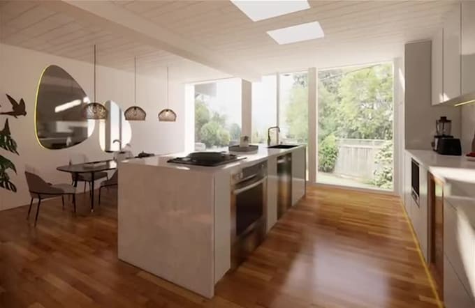 create renders to show your project before construction