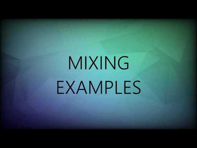 do vocal mixing for you