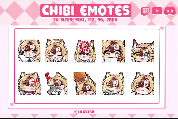 create anime custom emotes for your twitch or discord