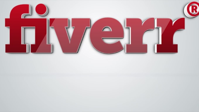 make a clean 3d logo intro video