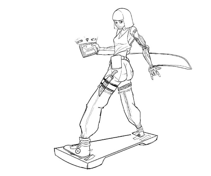 illustrate or draw characters, comics and scenes