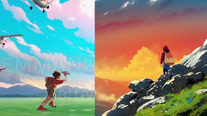 do 2d cartoon fighting anime japanese style game art character design animation