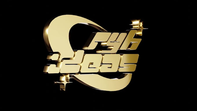 render your logo into 3d gold or silver in blender