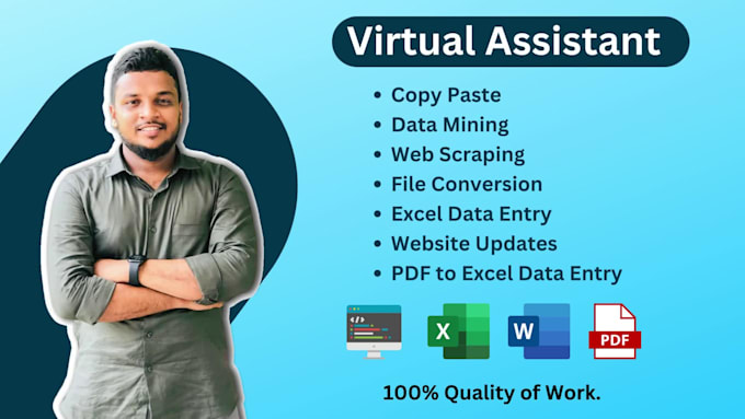 data entry, web research, copy paste and excel cleanup