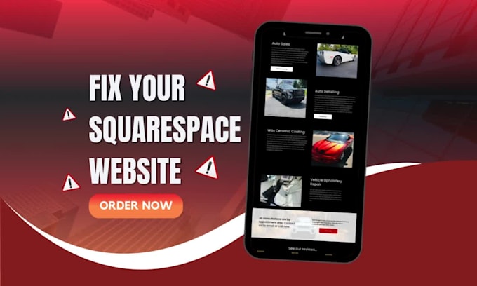 fix or update any item on your squarespace website