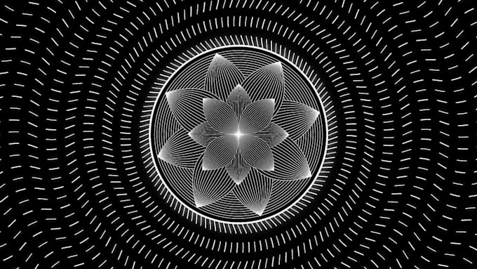 create sacred geometry or spiritual or mandala logo