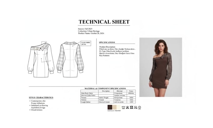 Create women clothing tech pack, apparel tech pack, tech pack fashion ...