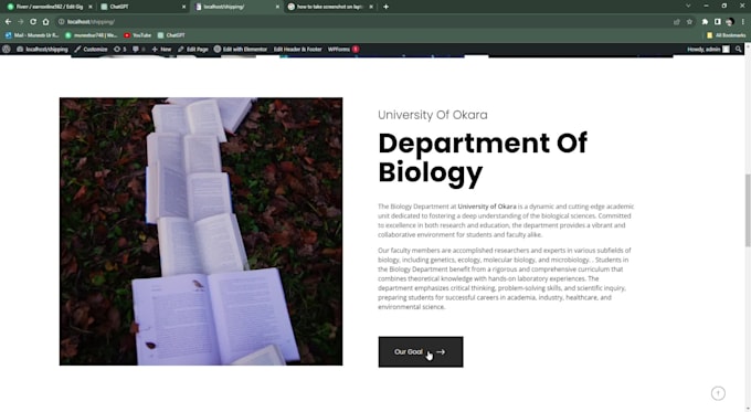 do website development with wordpress