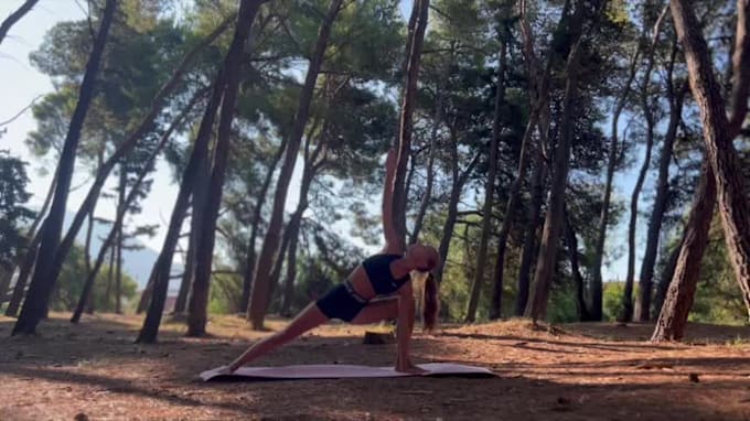 be a yoga and fitness model