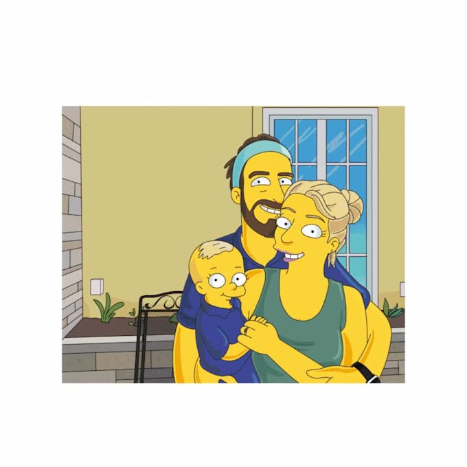 do a cartoon simpson characters