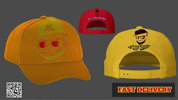 provide high quality cap and hat designs with mockup badges