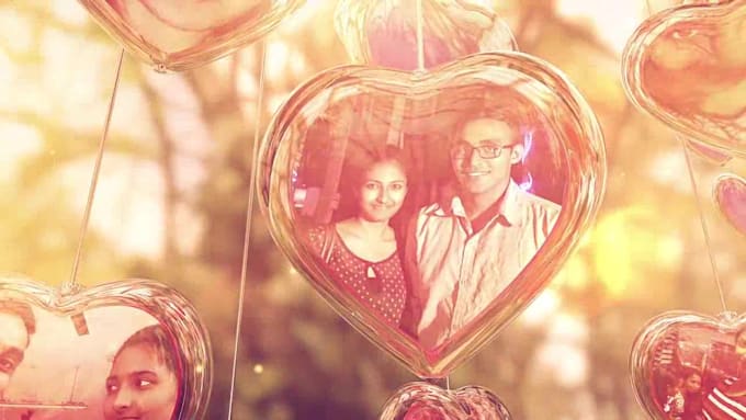 create a romantic birthday video for your lover