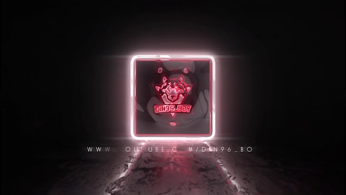 create a professional neon logo animation for you
