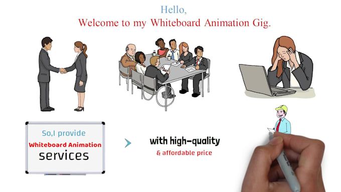 create a colorful whiteboard animation explainer video