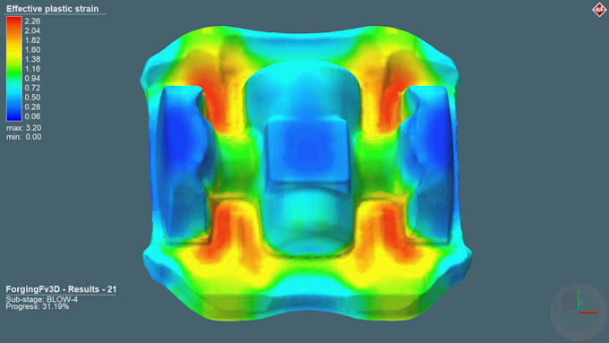 do forging die 3d modeling and simulation