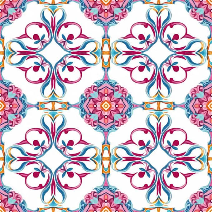 textile floral pattern creator
