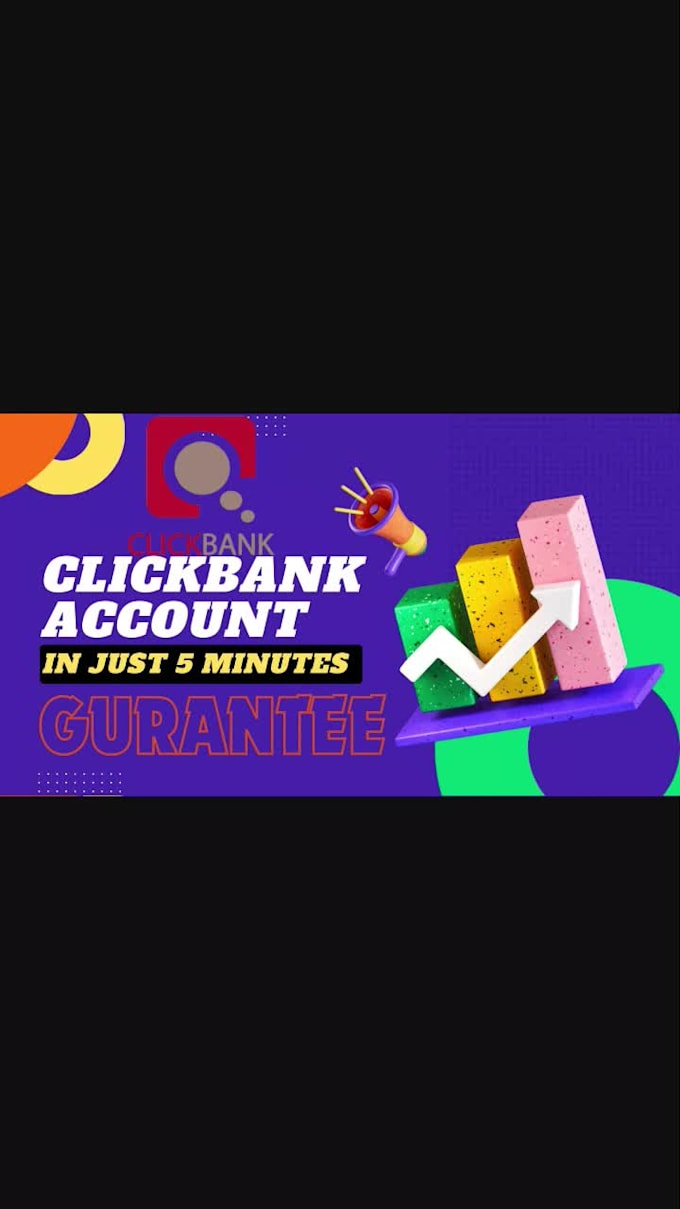 create verified  clickbank affiliate accounts for you