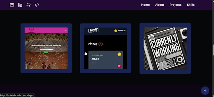 create a modern personal portfolio website for students and professionals