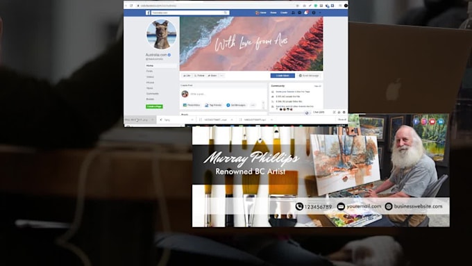 create a beautiful and professional facebook page video cover