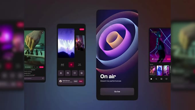 develop ai powered live streaming app music streaming app streaming website