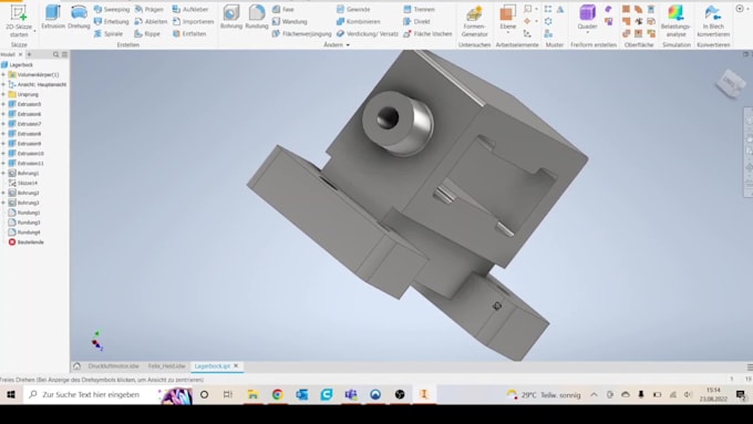 Design 3d models for 3d printing using inventor by Felixh25 | Fiverr