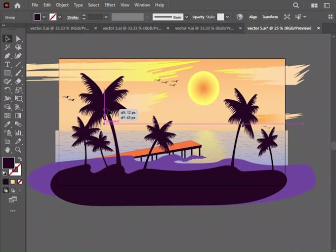 do vector landscape illustration