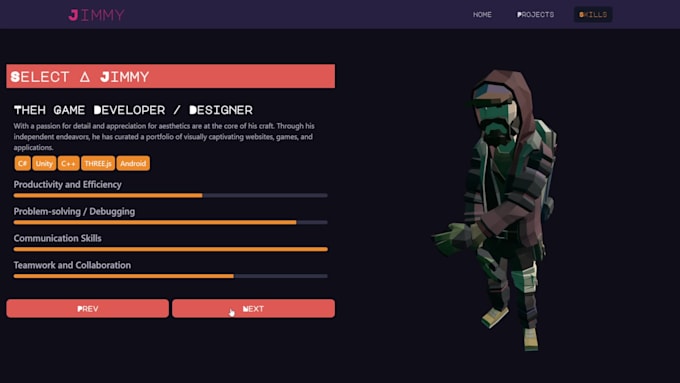 develop custom interactive 3d web pages using threejs