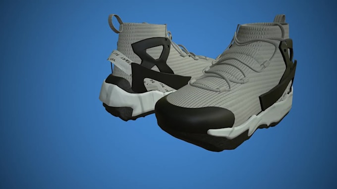 Create a realistic 3d shoe modeling 3d shoe animation 3d product ...