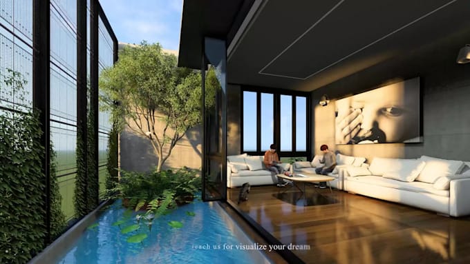 do architectural animation and images rendering