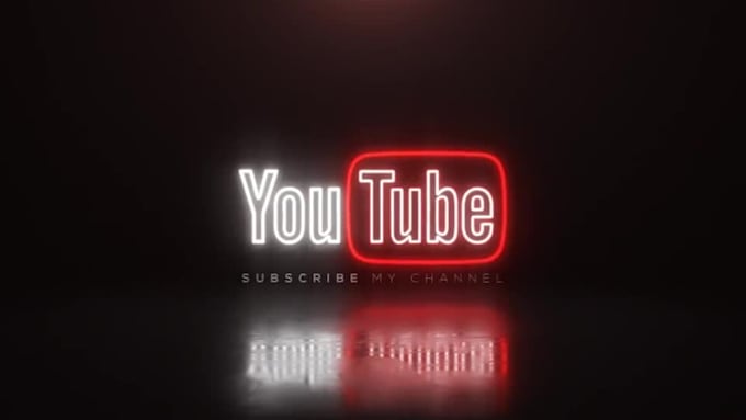 design 4k neon sign logo animation intro outro video in 12hours