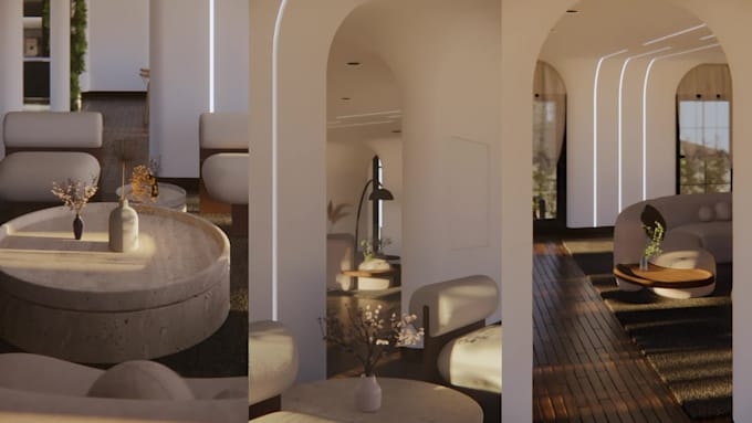 Create high quality renders for your interior area, by Nextadesign | Fiverr