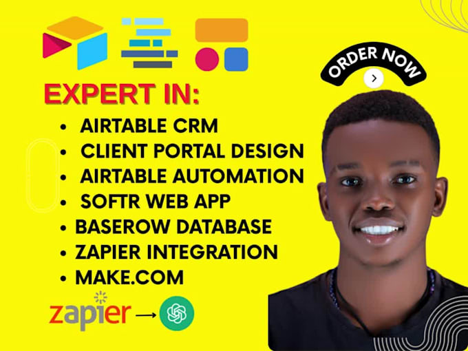 redesign softr client portal airtable ai system automation, baserow, smartsheet