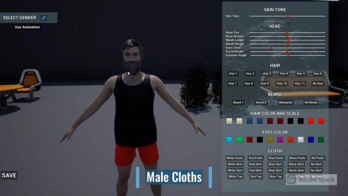 unreal engine 4 character creation system