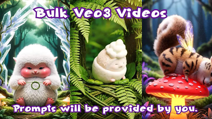 generate bulk veo text or image to videos